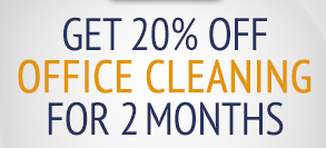 20% discount for 2 months on your office cleaning